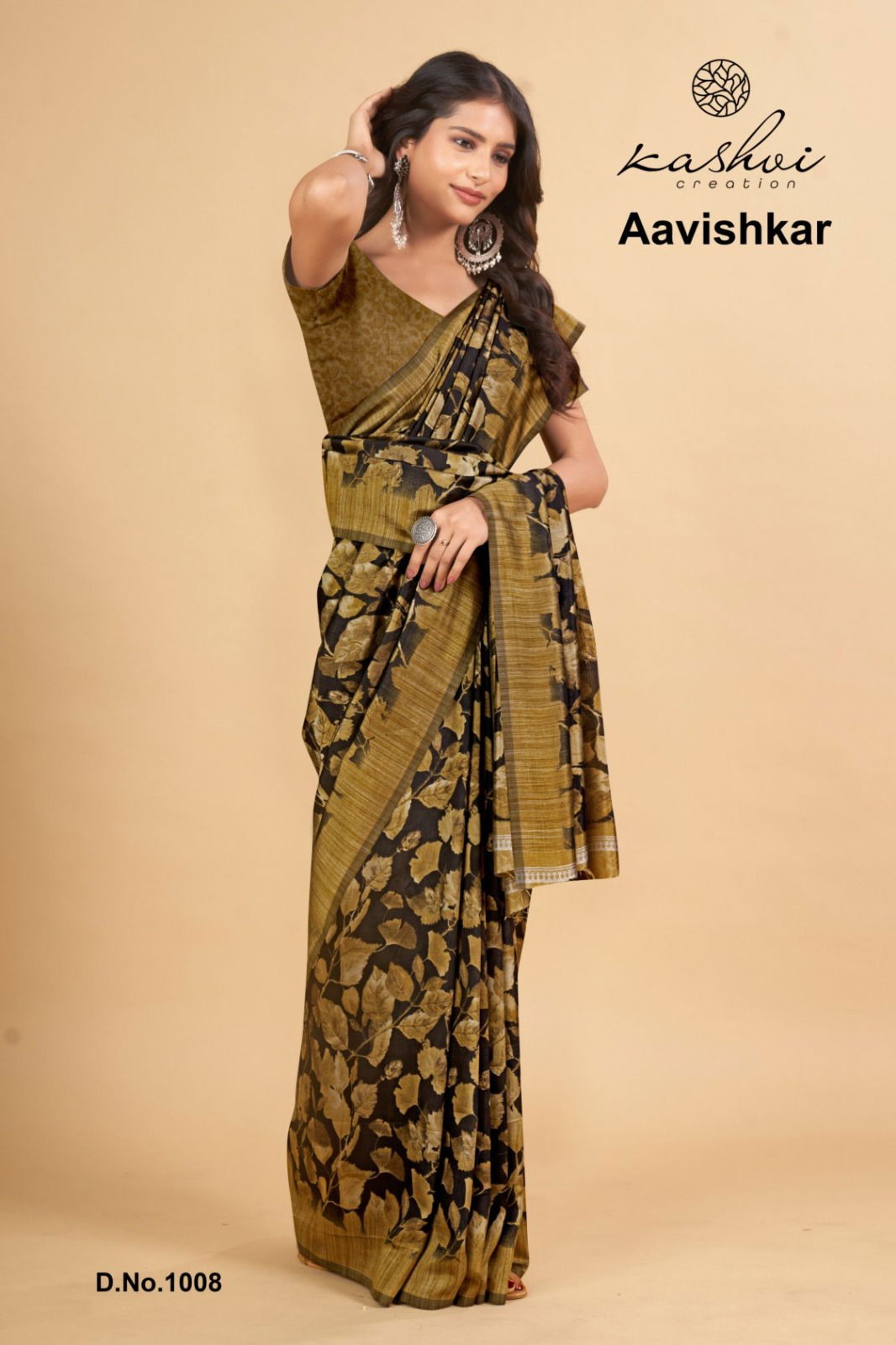 Aavishkar Vol 1 By Kashvi Black Vichitra Party Wear Sarees Wholesale Online